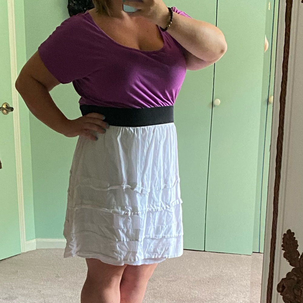 Torrid Purple & White Dress